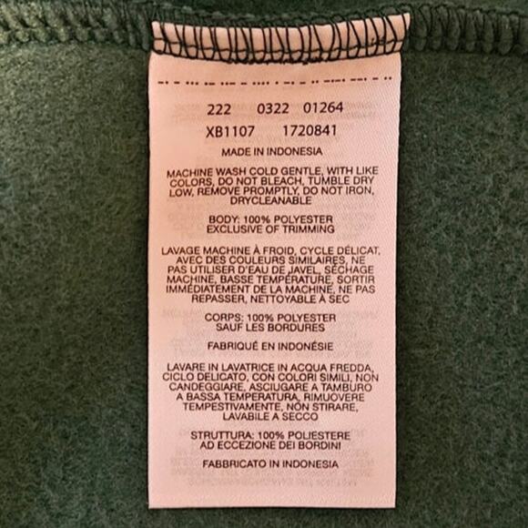 NEW! Columbia Fleece Full Zip Jacket Color Block Green Youth Size Medium (10/12) - Picture 6 of 7